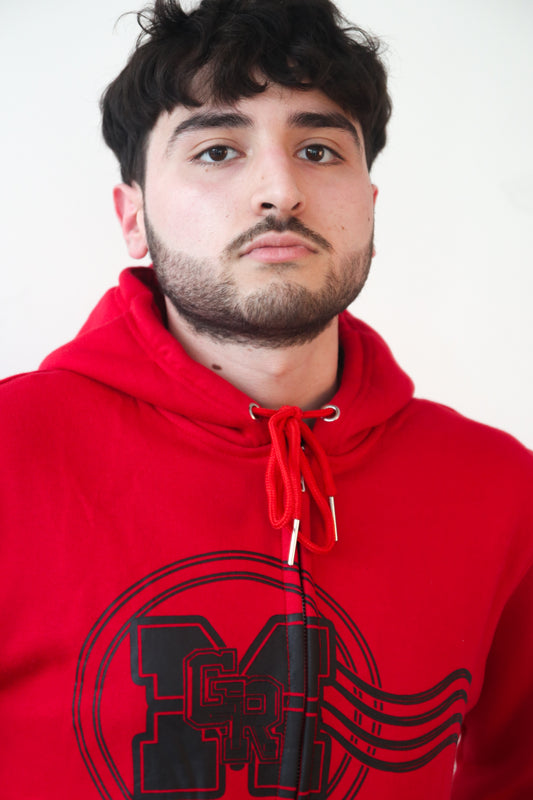 GRM Men’s Red Zip-Up Jogging Suit