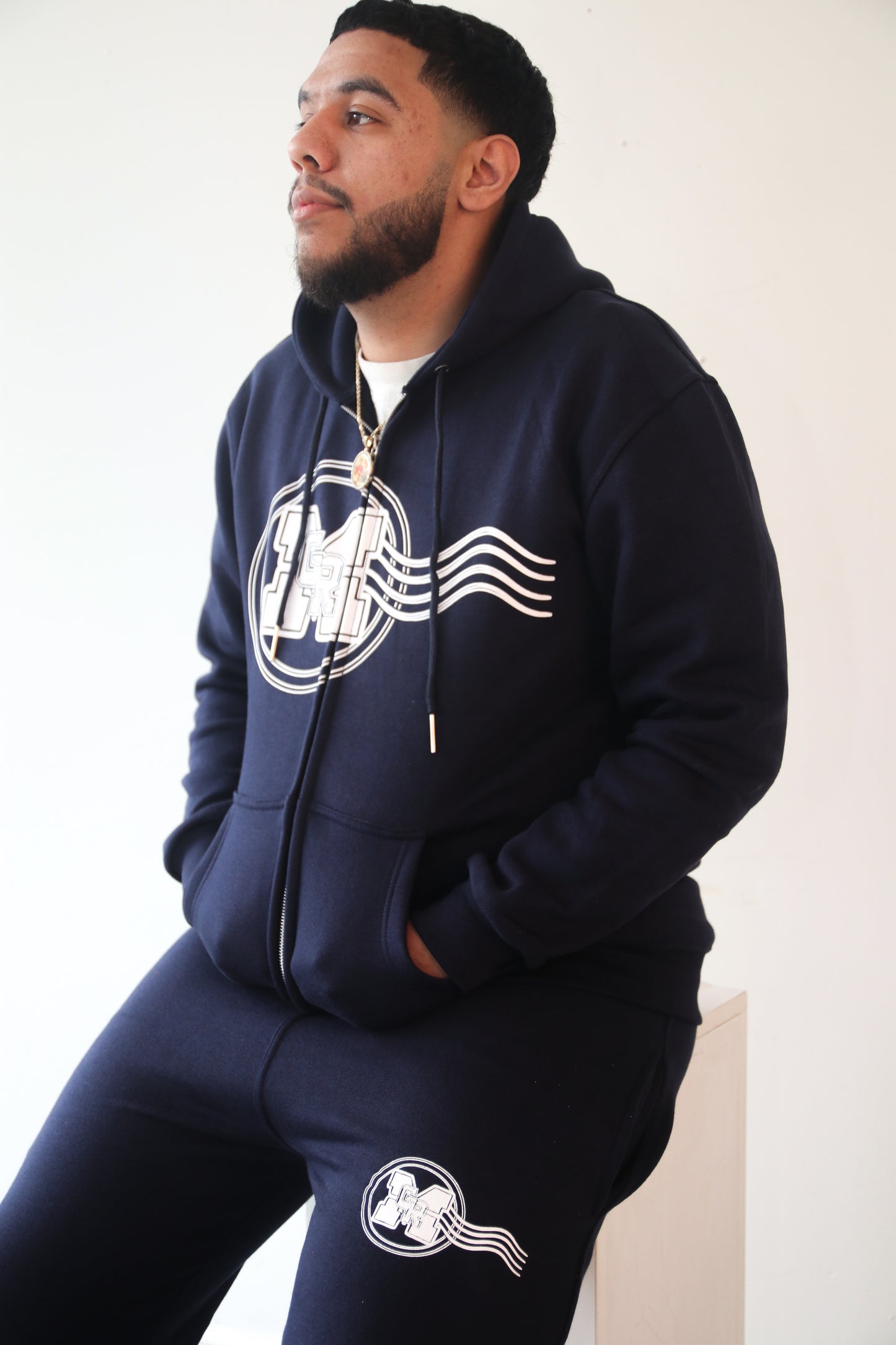 GRM Men's Navy Blue Jogging Suit