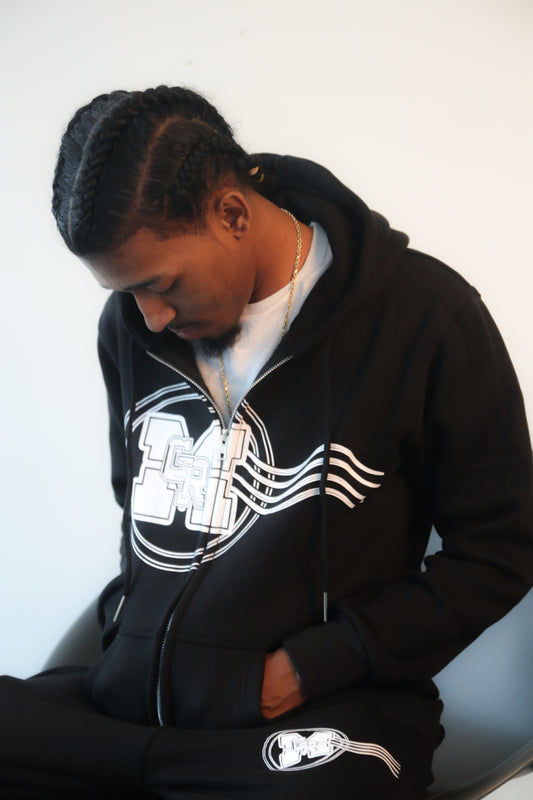 GRM Men's Black Jogging Suit