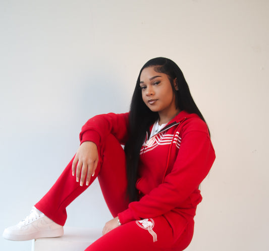 GRM Women's Red Jogging Suit
