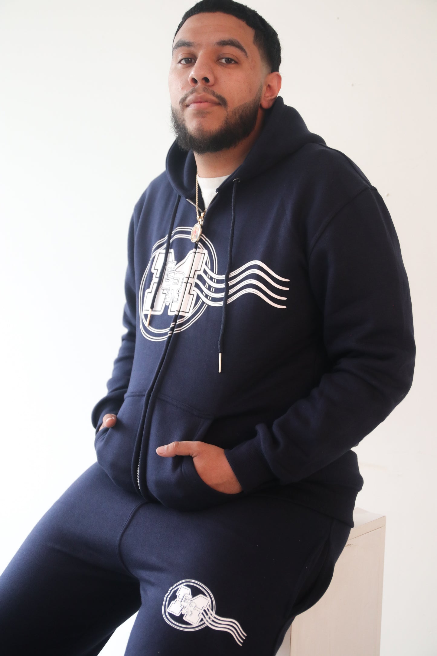 GRM Men's Navy Blue Jogging Suit