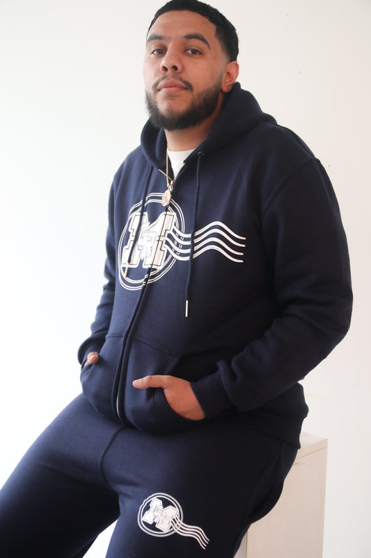 GRM Men's Navy Blue Jogging Suit