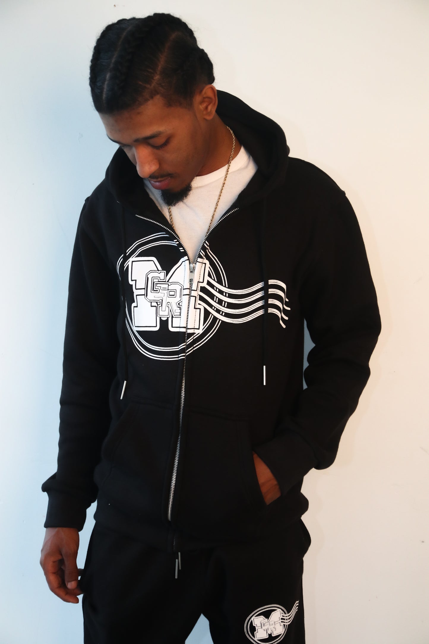 GRM Men's Black Jogging Suit
