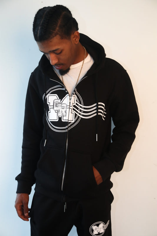 GRM Men's Black Jogging Suit