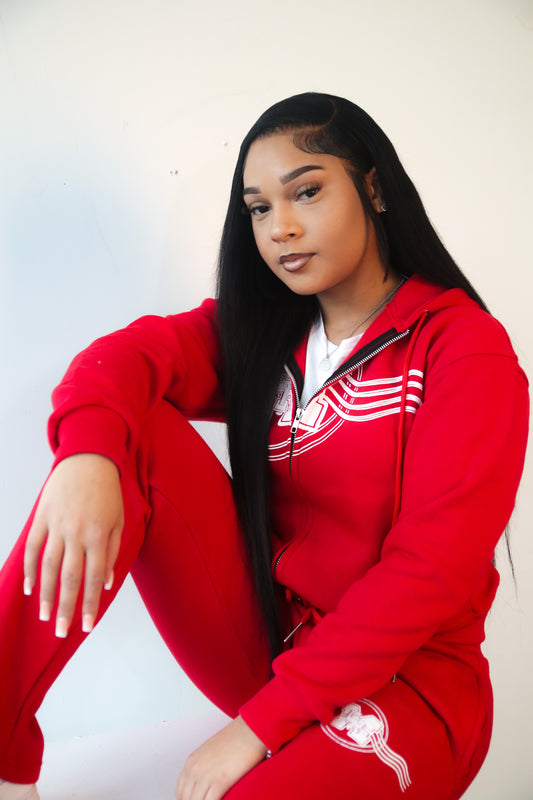 GRM Women's Red Jogging Suit