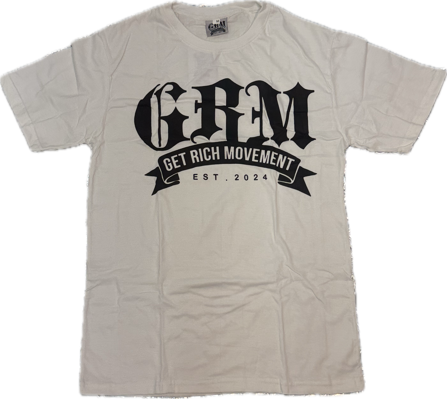 GRM men’s t-shirt – black & white