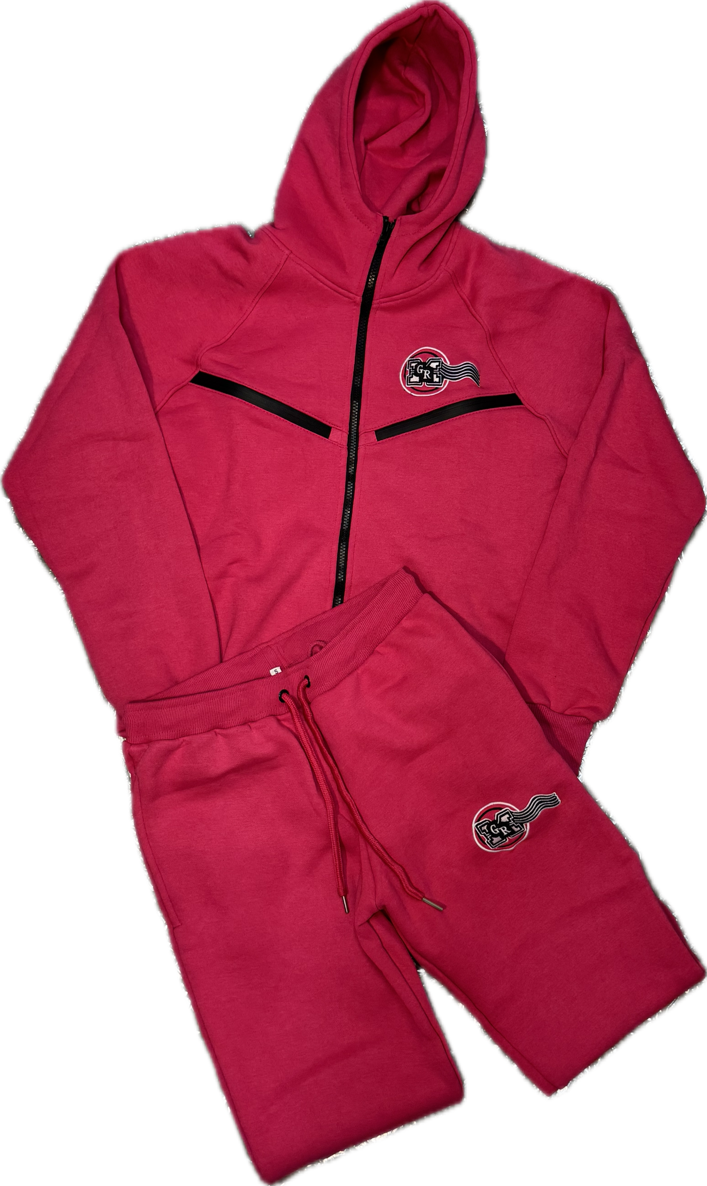GRM women’s hot pink tech style jogging suit