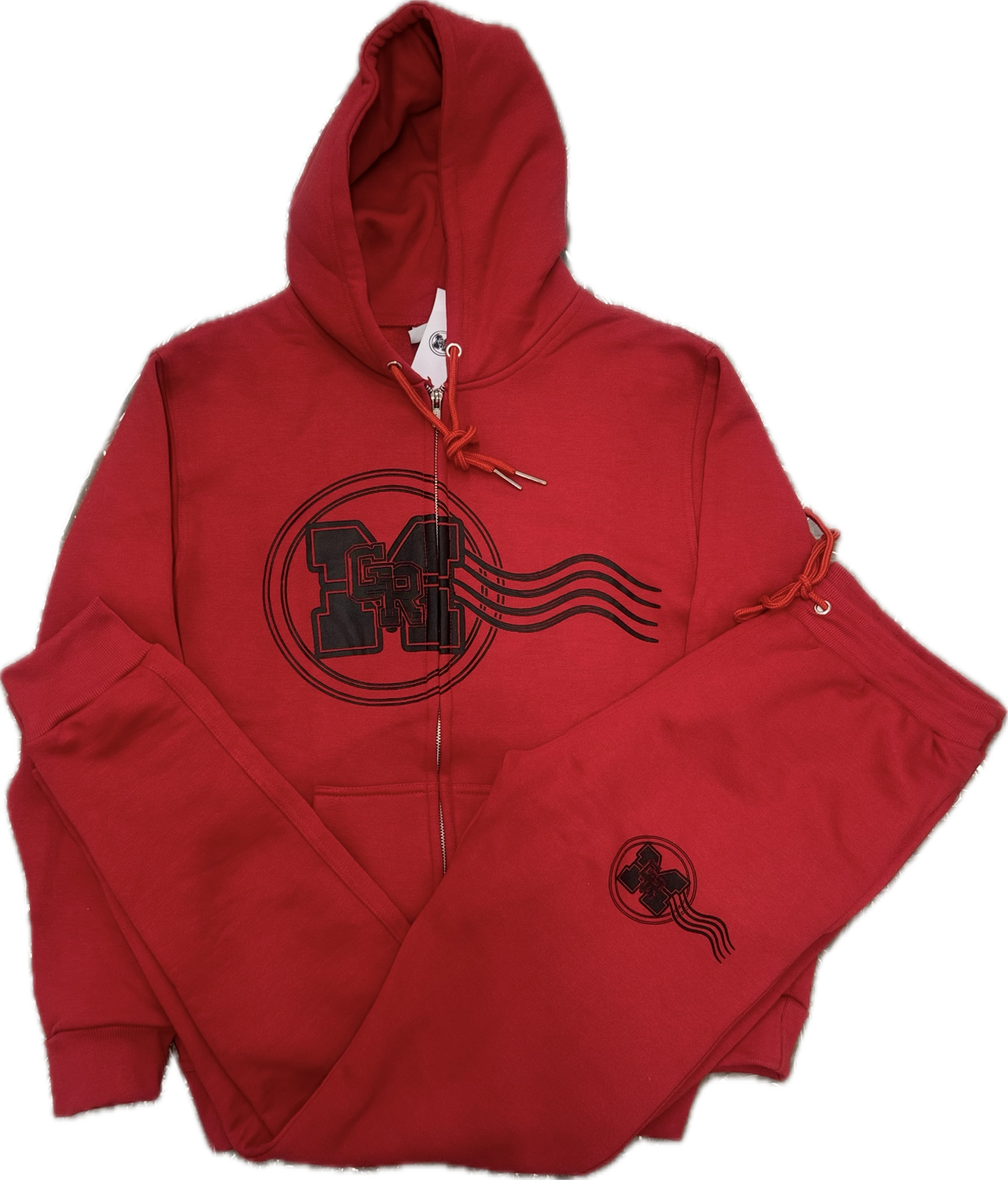 GRM Men’s Red Zip-Up Jogging Suit